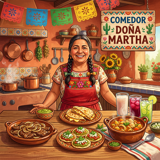 Comedor Doña Martha comida casera mexicana