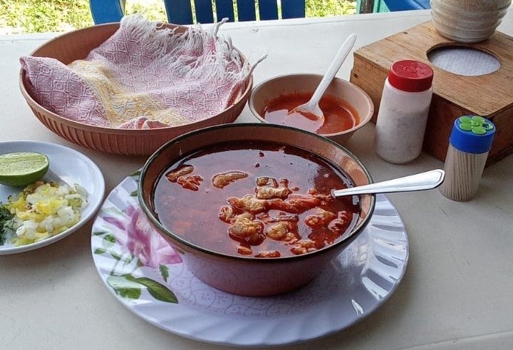 Mondongo oaxaqueño caldoso cerca de Matías Romero y Lagunas Oaxaca